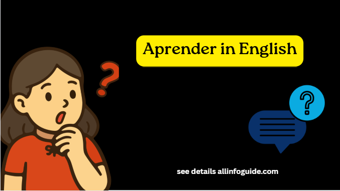 Aprender in English