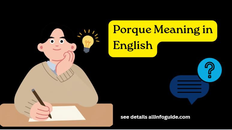 Porque Meaning in English