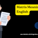 Matris Meaning in English