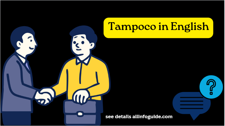 Tampoco in English