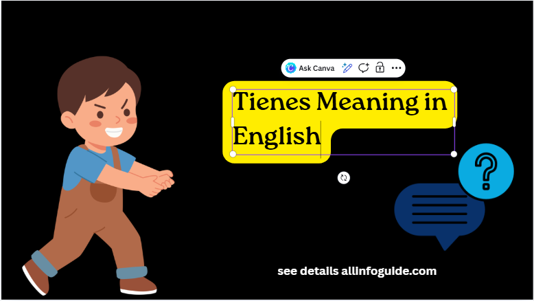 Tienes Meaning in English