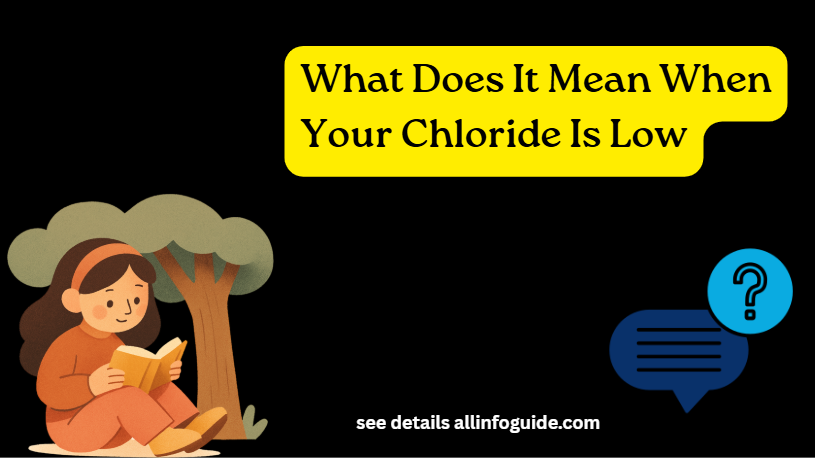 What Does It Mean When Your Chloride Is Low
