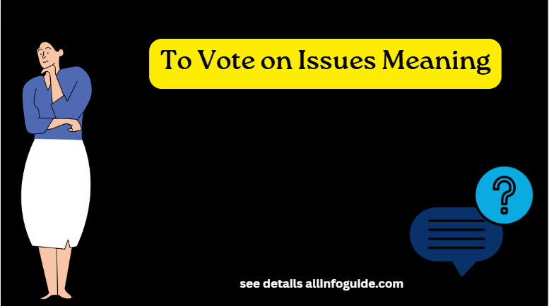 To Vote on Issues Meaning