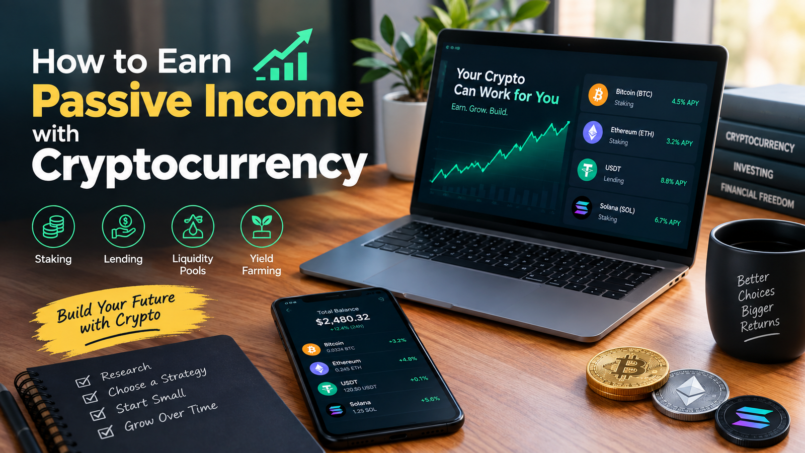 Here is the topic: how to earn passive income with cryptocurrency gpldose.com