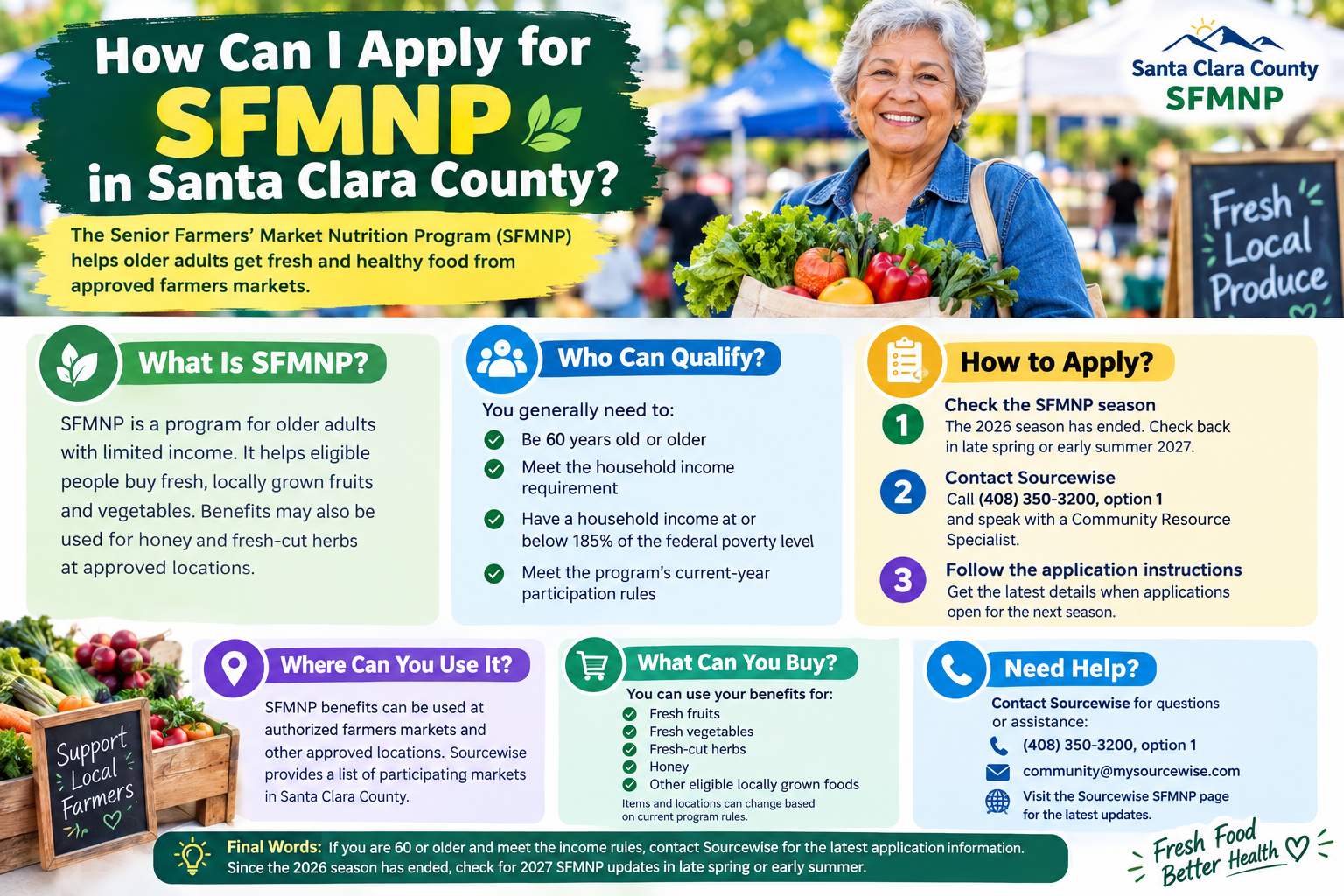 How Can I Apply for SFMNP in Santa Clara County