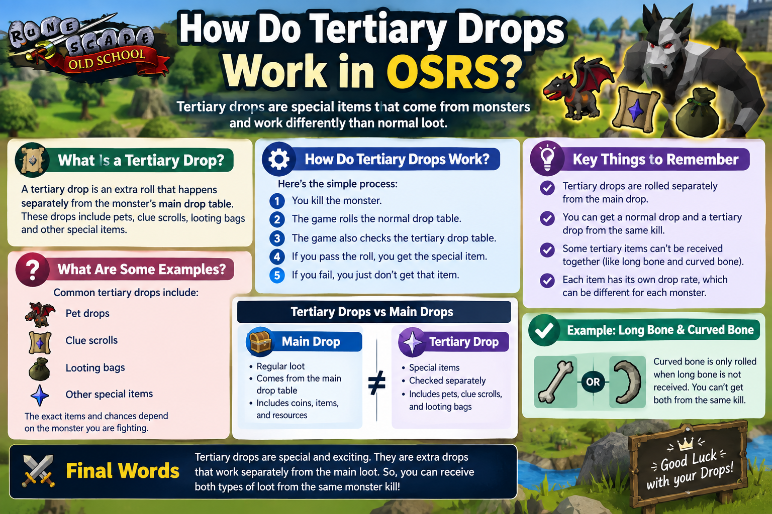 How Do Tertiary Drops Work in OSRS