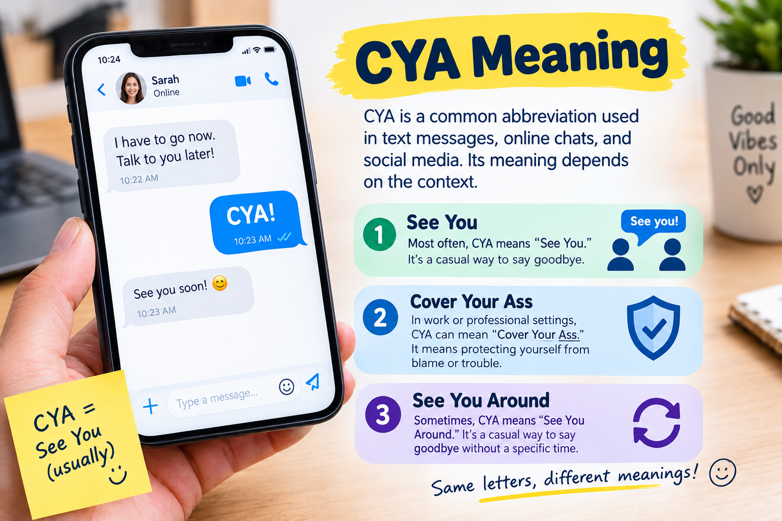 CYA Meaning: What Does CYA Mean in Text?