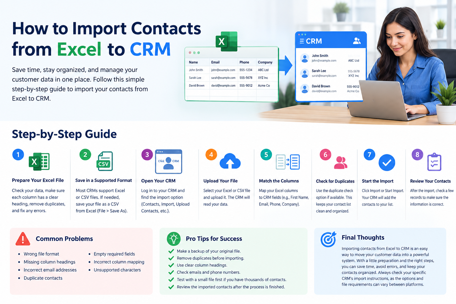 How to Import Contacts from Excel to CRM