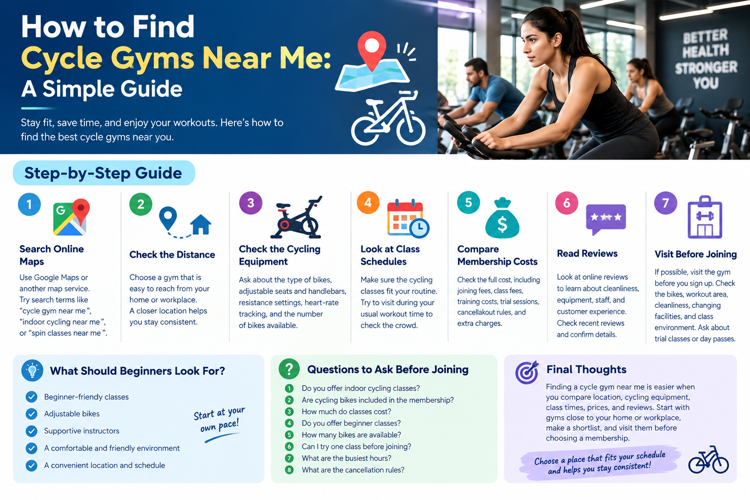 How to Find Cycle Gyms Near Me: A Simple Guide