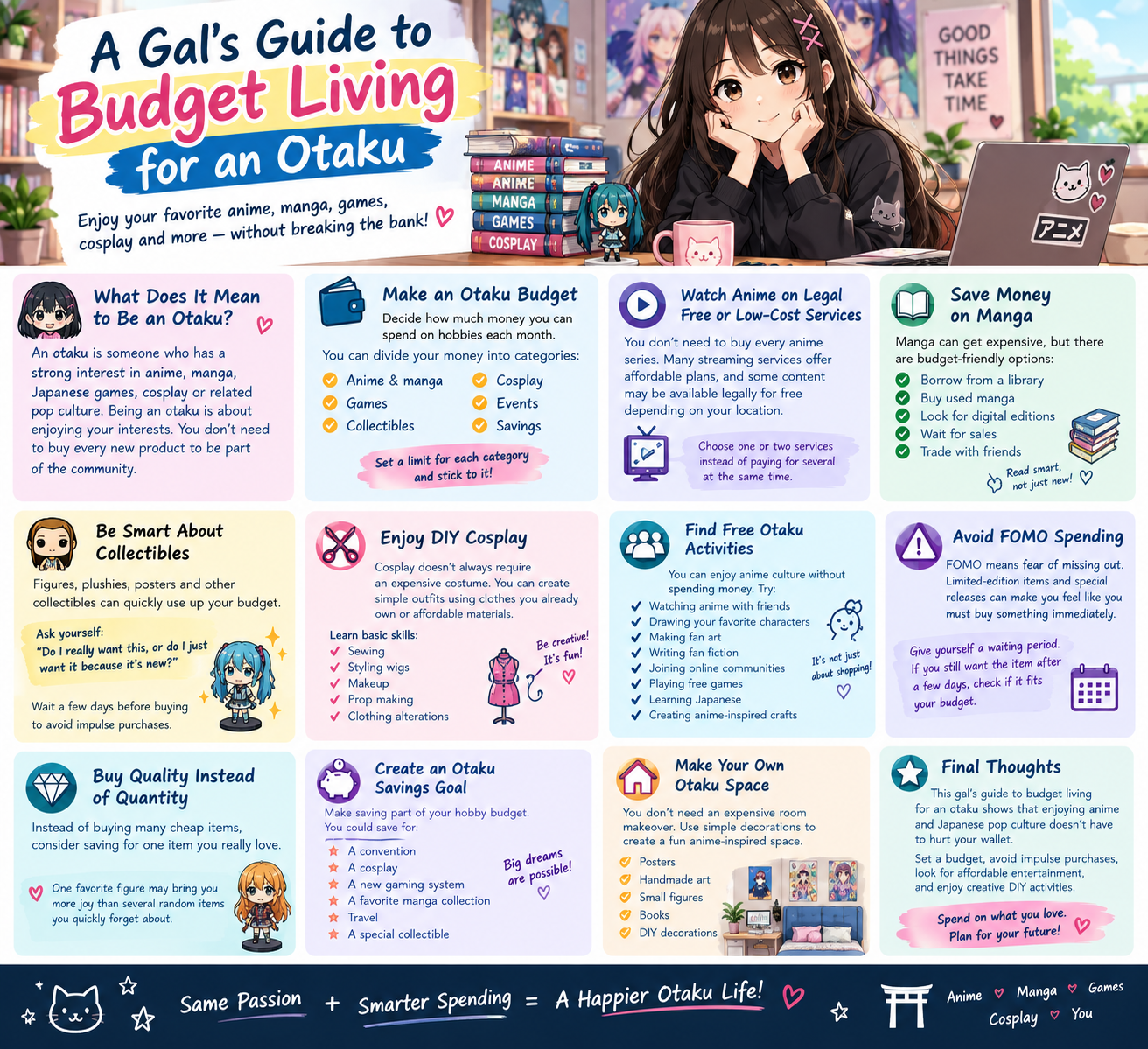 A Gal's Guide to Budget Living for an Otaku