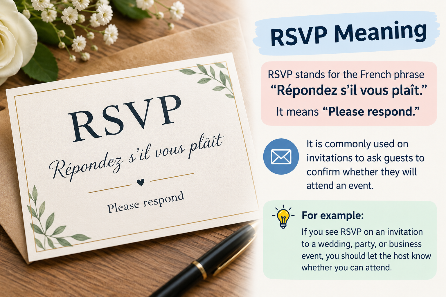 # RSVP Meaning: